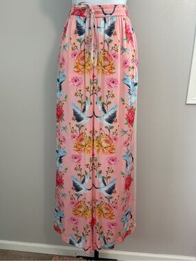 NWOT Aratta Silent Journey- Legend of The Crane Pants- light pink